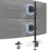 Heavy Duty Dual Monitor-Arm for 17-49'' - Double Vertically Stacked