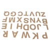 Keychain Templates DIY Transparent Acrylic LetterShape Craft Tools with Protective