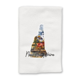 States Watercolor New Hampshire Decorative Towel | Kitchen And Bath Hand Towel | Home Decor Decoration