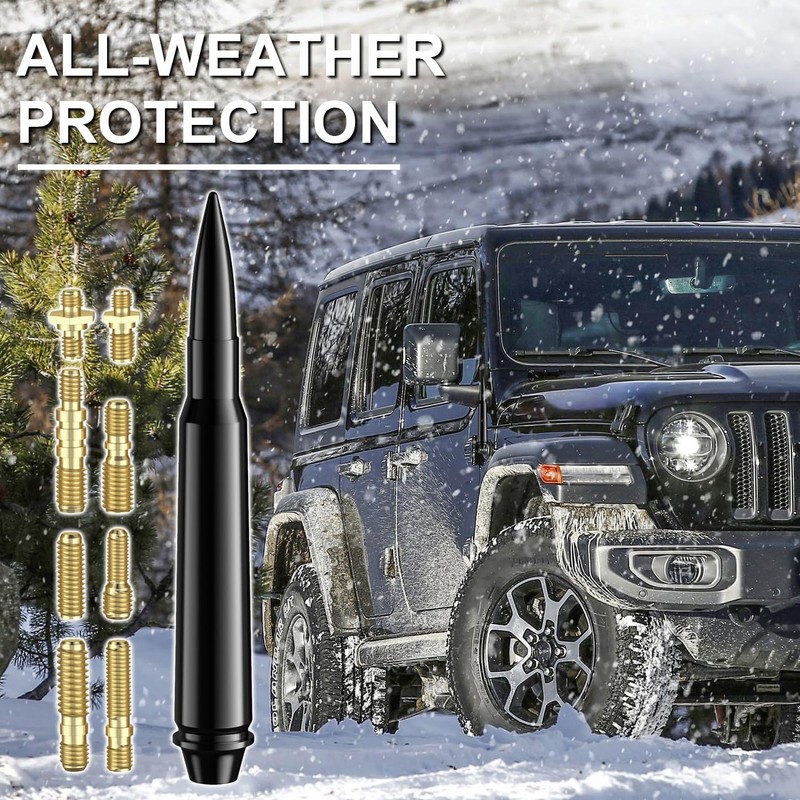 5.7" Blue Bullet Antenna Compatible with 2006-2010 Hummer H3 2009-2017