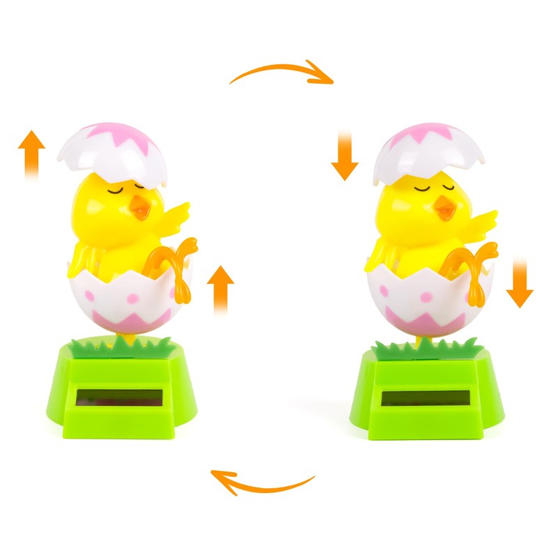 YGMONER Solar Chicken Car Dashboard Dancer - Easter Decorations Solar