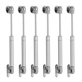 MOCNT 6Pcs 150N Gas Strut Lid Gas Spring Lift Support Gas Shock Soft Close Stay Hinge Lid Stay Lift Struts 150KG Silver Kitchen Cabinet Cupboard Furniture Hardware