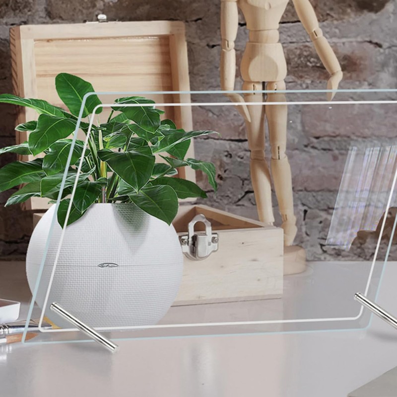 Operitacx 2 Sets Transparent Writing Board Whiteboards Desks Writeable Table