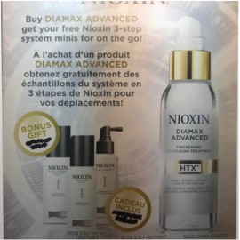 NIOXIN NIB Nioxin Diamax Advanced 3.38 oz +3-Step System Minis-Cleanser & Scalp Therapy