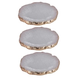 LALAFINA 3pcs Nail Art Resin Palette Paint Tray for Mixing Pigments Nail Art Tool