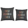 Best Ashton Ever Retro Vintage Name Gift Dark Heather Gray