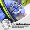 Eyech 2Pcs Bike Spoke Wrench Tool, 8-Slot Spoke Rim Adjustment