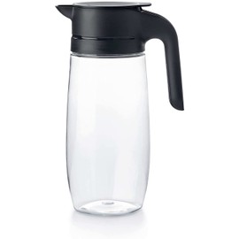New Tupperware Clearly Elegant Pitcher 1.7L / 1.8 qt in Black Lid (Single Pack)