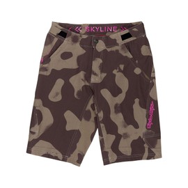 Troy Lee Designs Skyline Short with Liner (2025) for Mountain Biking MTB BMX (US, Waist, 32, Regular, Scrubland Olive)