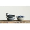 Creative Co-Op Round Stoneware (Set of 4 Colors) Berry Bowls,
