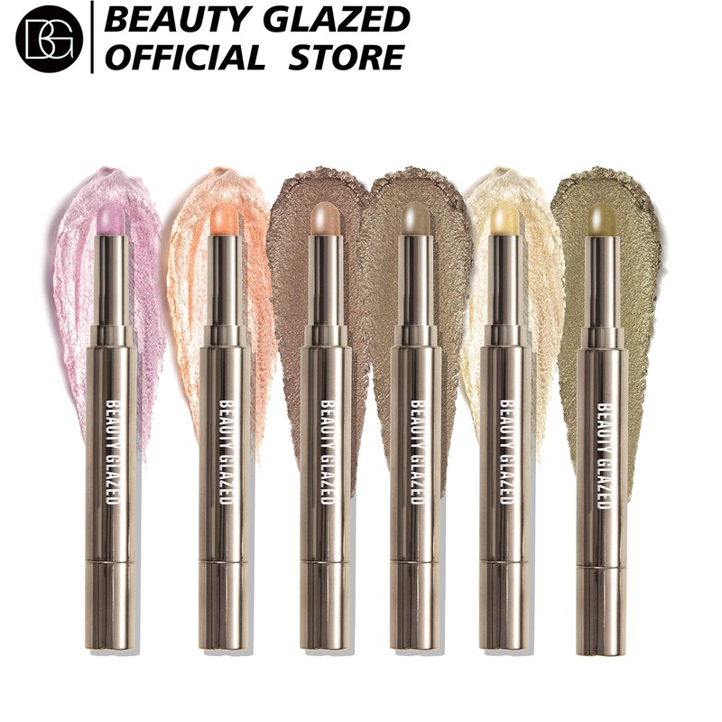 Pearlescent Eyeshadow Stick Double-Headed Monochrome Eye Shadow Pen Waterproof Eyeshadow