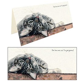 Love Me I'm Gorgeous Little Dog Laughed Greeting Card Blank Inside Any Occasion AC43