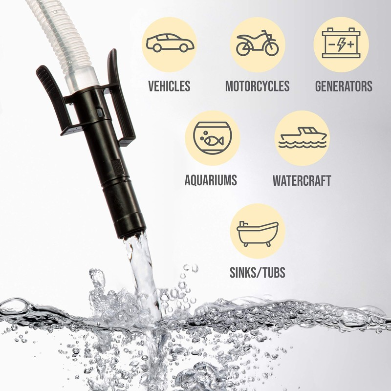 DEWAY Automatic Fuel Transfer Pump with Auto-Stop, 3X More Powerful