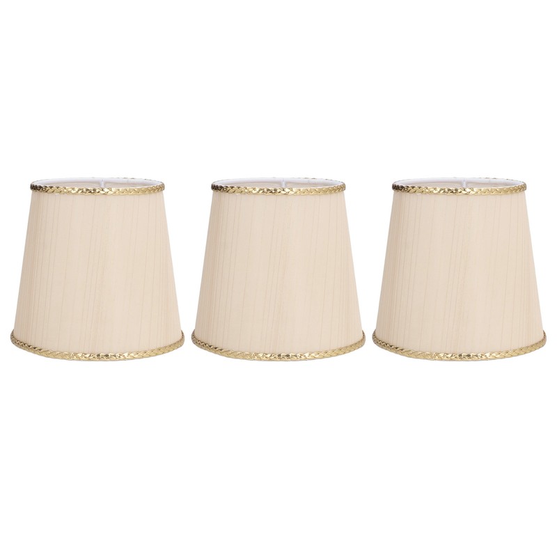 3Pcs Small Lamp Shades Soft Cloth Hand Crafted Safe Design