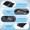KYODOLED Cash Box with Combination Lock Safe Metal Money Box