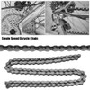 Bicycle Chain 106 Links, Single Speed Anti-Rust Hollow Bicycle Chain