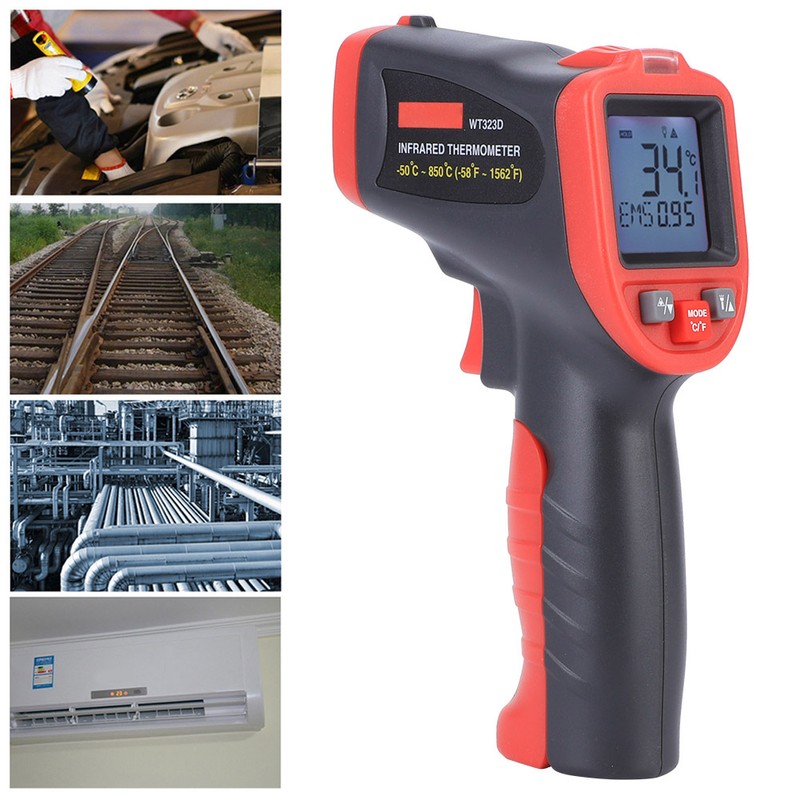 WT323D 50℃850℃ Handheld NonContact Digital Infrared IR Thermometer Temperature Tester