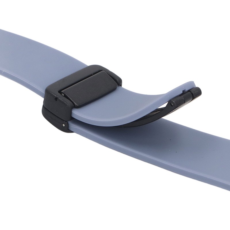 Silicone Watch Wristband Magnetic Suction Waterproof Foldable Silicone Watch Strap