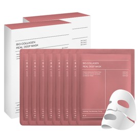 Bio Collagen Face Mask, 4PCS Bio Overnight Face Masks, Korean Skincare Collagen Mask, Bio Collagen Real Deep Mask Overnight, Fights Wrinkles