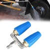 High Pressure Washer Tip Rotating Dual Tips Turbo Nozzle 1/4"