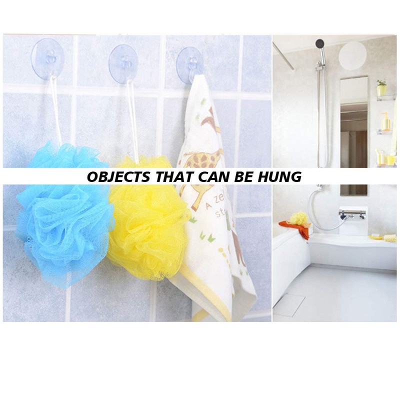 NANDEYIBI SUCTION SUCKER WINDOW HOOKS CLEAR PLASTIC HOOK 25MM (pack