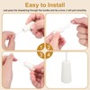 sourcing map Cord Knobs, White Wooden Cord Tassel Drops Pull