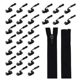 27PCS Zip Repair Kit,Fix Zip Slider Replacement Kit,Removable Zipper Puller Repair Kit,Head Repairer Without Sewing,Zip Replacement with Nylon Zipper (70cm Per Roll) for Jackets,Clothes,Bags,Tents