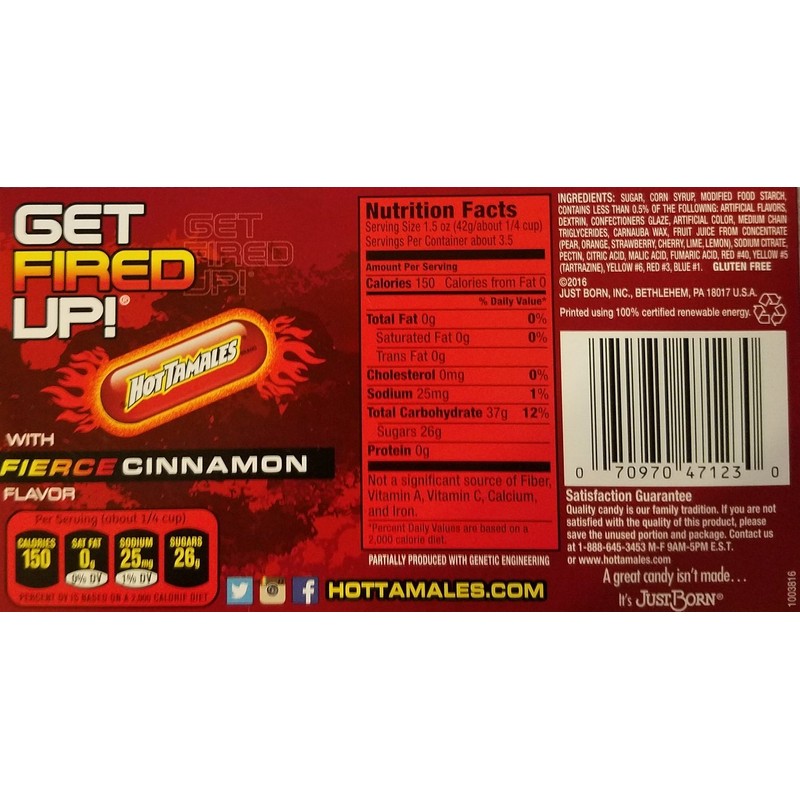 HOT TAMALES THEATER BOX by MIKE & IKE (PACK OF