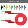 VOSSOT Multimeter Test Leads, 4 mm, 5 Colours, Banana Plug,