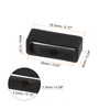 HARFINGTON 6pcs Watch Strap Loop Fastener Rings 16mm, Black