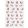 Lesser & Pavey Tea Towel - Chicken Design - GREY