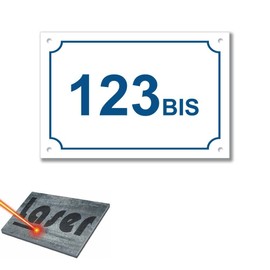 Mygoodprice Gravurplatte für Nummernschild, selbstklebend, 15 x 10 cm