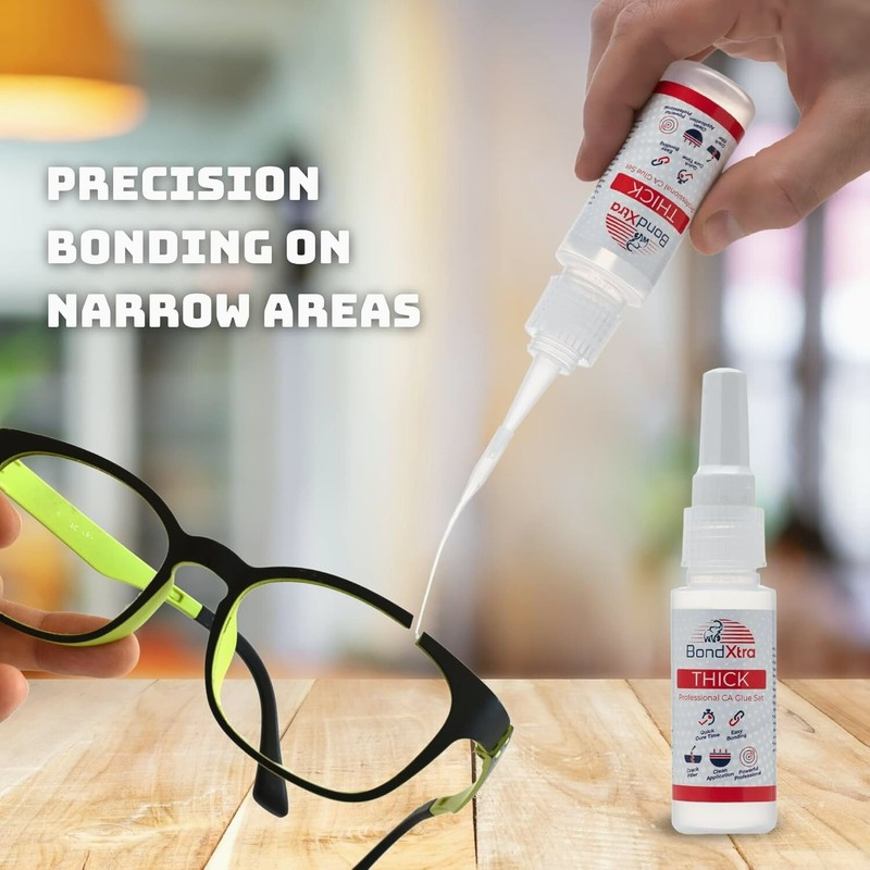 BondXtra 2 oz. Thick CA Glue for Woodworking, Premium Super