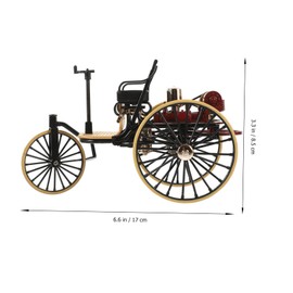 Sosoport Scale Retro Tricycle Decor Compact Desktop Decoration for Collectors Home Decor Realistic Design