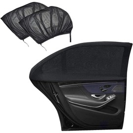 Sonnenschutz Auto Baby,2 Stück Autofenster Sonnenschutzrollos Heckscheibe,Sonnenblende Auto Netz Reduziert Wärme und UV-Strahlung