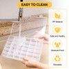 Hejo 2 PCS 36 Grids Plastic Compartment Storage Box, Craft