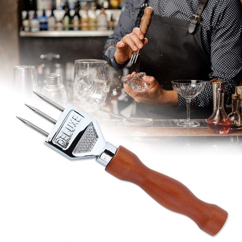 Fdit Stainless Steel Ice Chisel Removal Pick Crushed Ice Tool