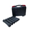 1/2 Inch Drive Extra Deep Impact Socket Set, 6.7" Long，6-Piece，Includes