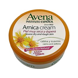 Avena Arnica Cream. Moisturizes, Soothes, Softens and Protects Severely Dry and Rough Skin. Enriched with Natural Arnica and Cocoa Butter. 6.70 oz
