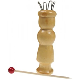 MEYCO Knitting Dolls with 4 Hooks, Wooden Needle, Instructions