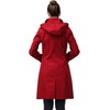 BGSD Women Amari Waterproof Hooded Trench Coat Red Small
