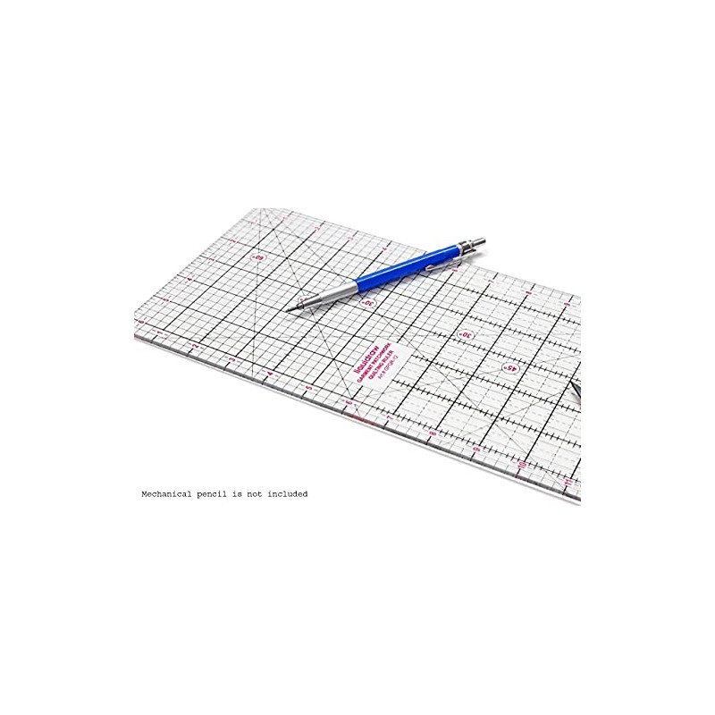 Liquidraw® Patchwork Quilting Ruler, Acrylic Imperial Template Transparent (6 x