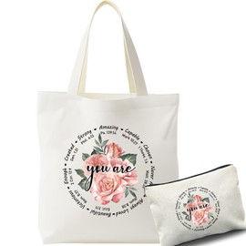 Christian Tote Bag Gifts for Women - Bible Bags for Women, God Says You Are Religious Birthday Christmas Gifts, Encouragement Jesus Bible Verse, Spiritual Inspirational Presents