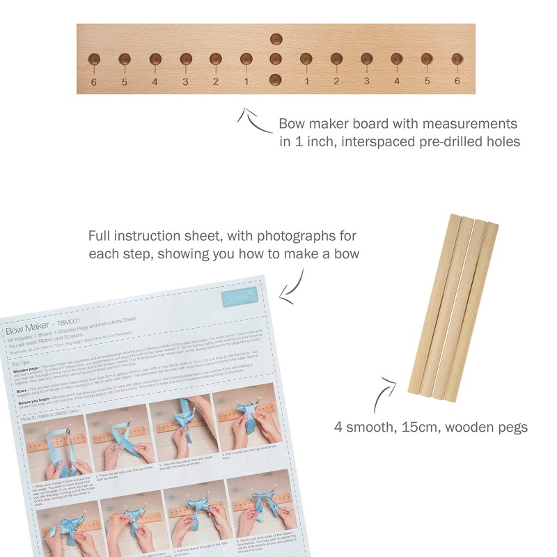 Trimits Bow Maker, Beech Wood, 32.5 x 6cm