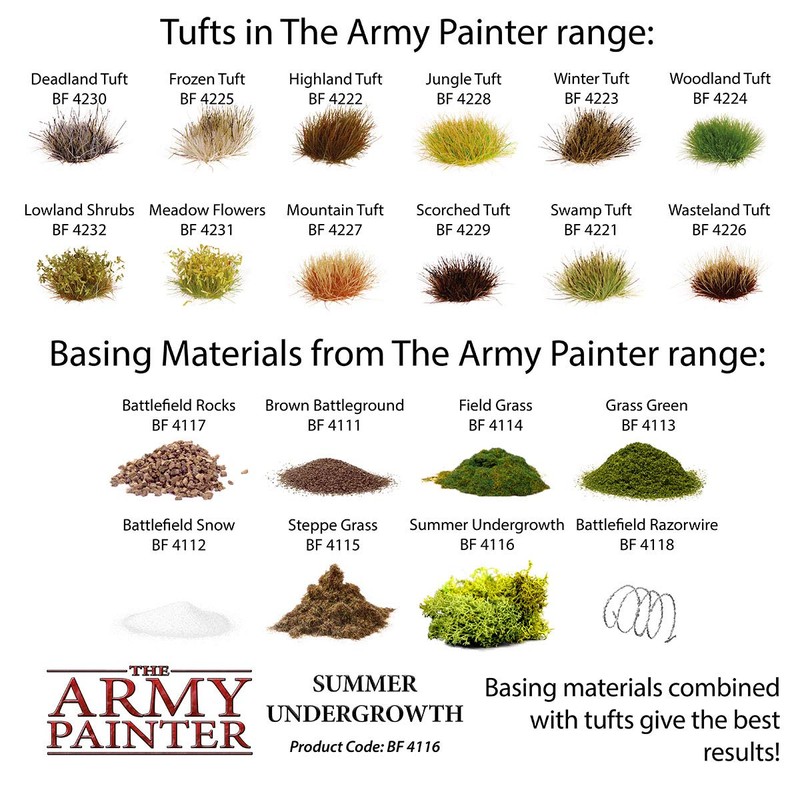 The Army Painter | Basing: Summer Undergrowth | Similar to