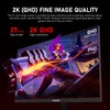 Gawfolk Gaming Monitor 27 inch QHD IPS, PC Screen 120Hz