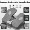 ZUFUMI Mini Foldable Leg Exerciser Portable Foot Pedal Exercise Machine