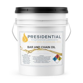 Presidential Premium All Season Bar and Chain Lubricant Oil - Prolong Equipment Life – Protect Metal Parts Against Corrosion and Rust – Made in USA (5 Gallon Pail)
