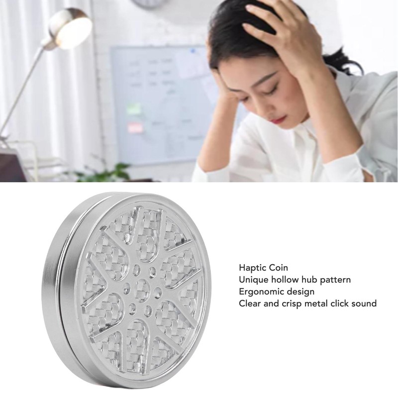 Metal ADHD Haptic Coin Adult Hollow Hub Pattern Anxiety Stress