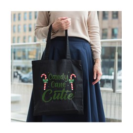 Hippowarehouse Candy cane cutie Tote Shopping Gym Beach Bag 42cm x38cm, 10 litres